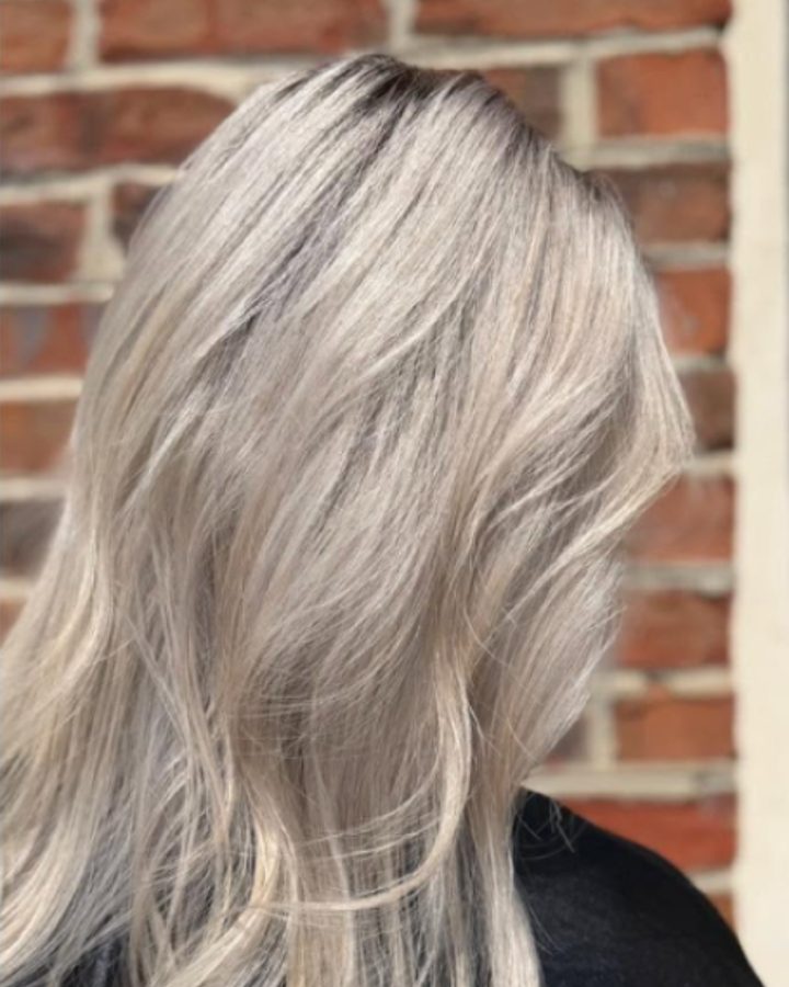 After: silver-bright blonde