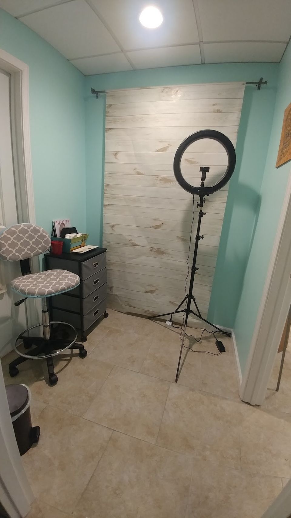 Lash and brow room at Curl Up And Dye Hair Salon